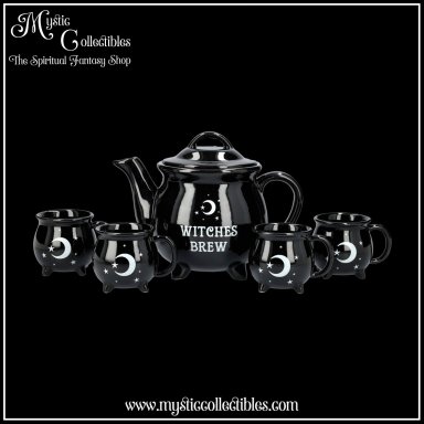 Thee Set Witches Brew Ceramic Cauldron Tea Set - Something Different