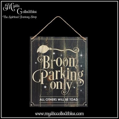 Wanddecoratie Broom Parking Only - Something Different (Heks - Witch - Heksen - Witches)