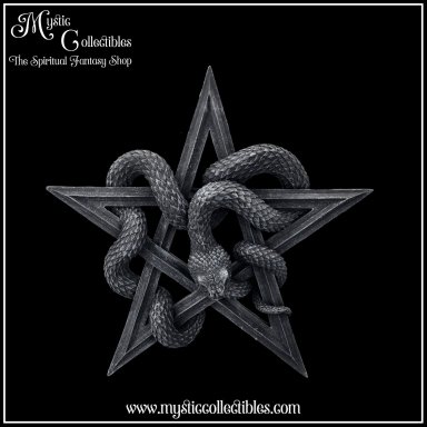 Wanddecoratie Pentagram Serpent's Worship 24cm - Nemesis Now (Slang - Slangen)