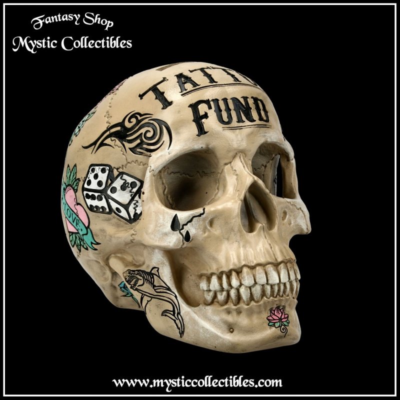 Spaarpot Tattoo Fund Bone Money Box (Schedel - Skulls - Schedels) - Mystic  Collectibles